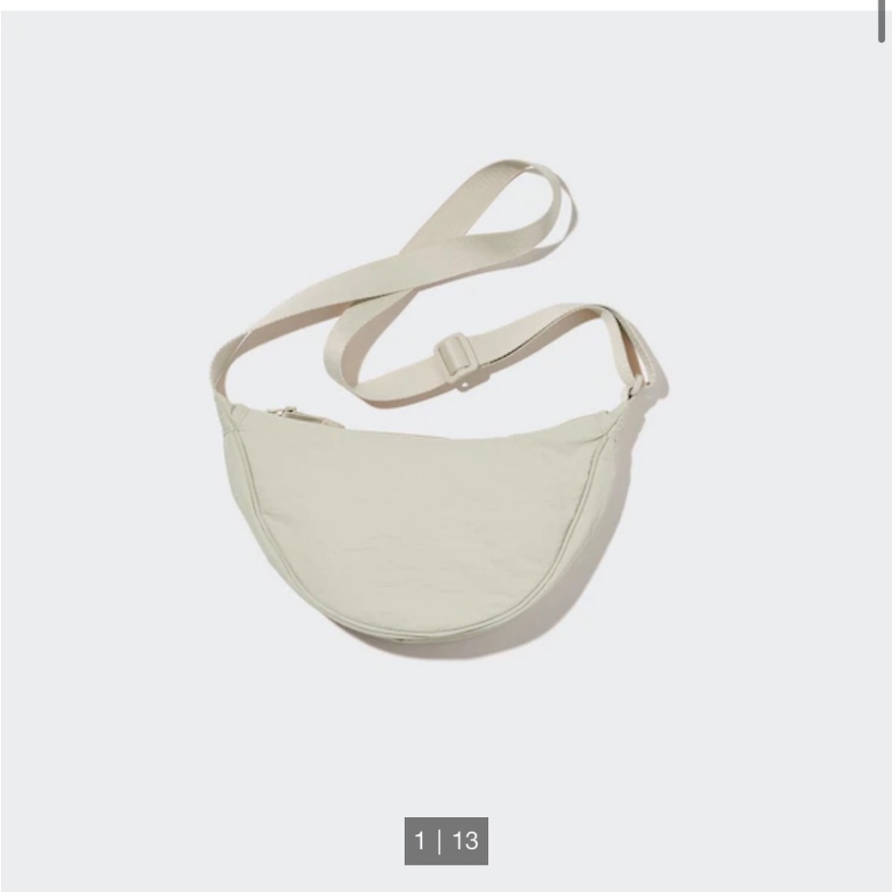 Uniqlo Round Mini Shoulder Bag Natural